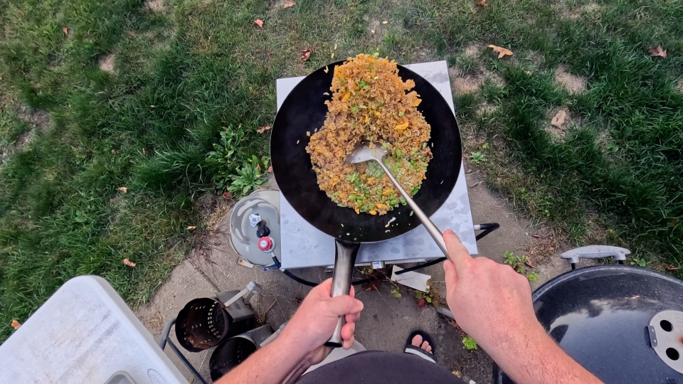 Stir frying Stir frying