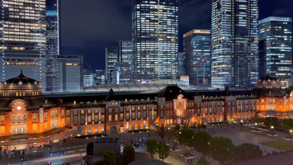 Tokyo Station at Night